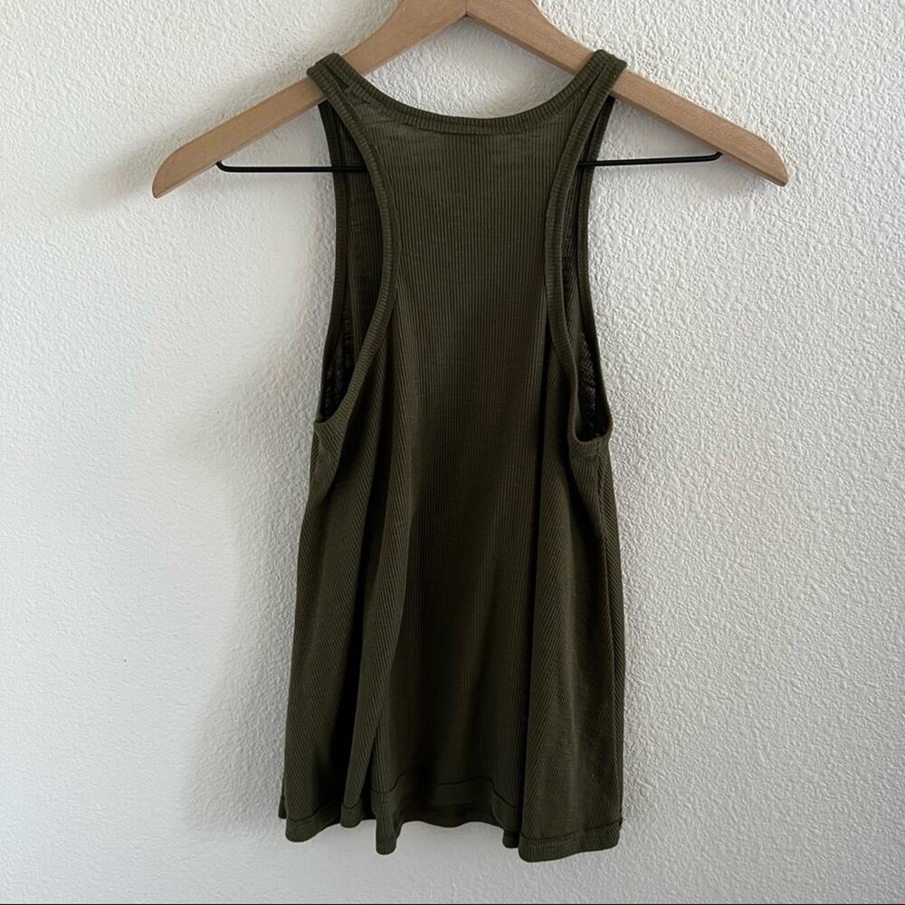 Free People We the Free High Neck Muscle Ribbed Tank XS - Picture 2 of 7